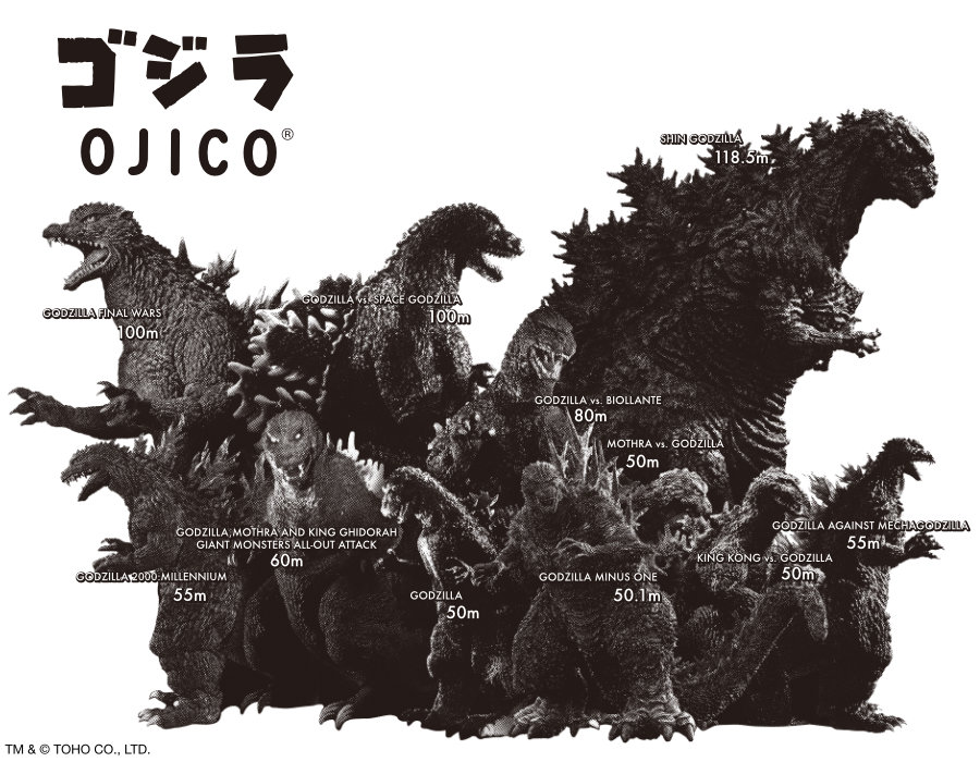 ゴジラ｜OJICO Tシャツシリーズ