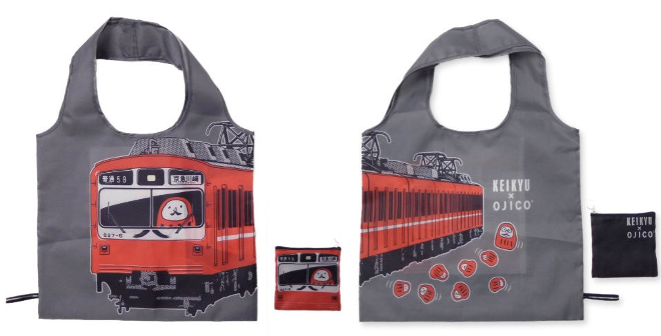 京急電車×OJICOショッピングバッグ800形細帯