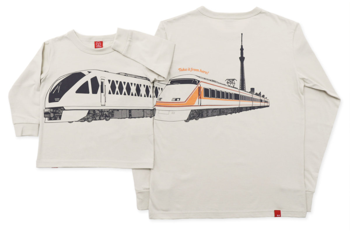 長袖Tシャツ（袖口リブ）東武特急スペーシア×OJICO「GENERATIONS」