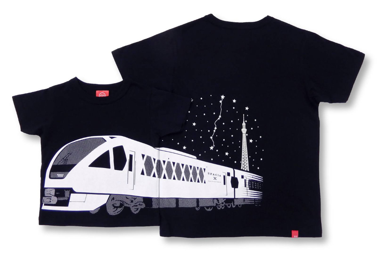 東武特急スペーシアX ×OJICO Tシャツ ソラマチ限定ver.