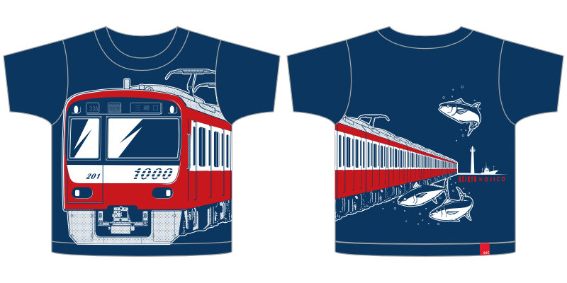 OJICO横浜ジョイナス店展開商品/半袖Tシャツ「京急新1000形×OJICO 2024」