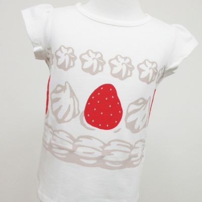 半袖ストレッチカットソー・デコレーション