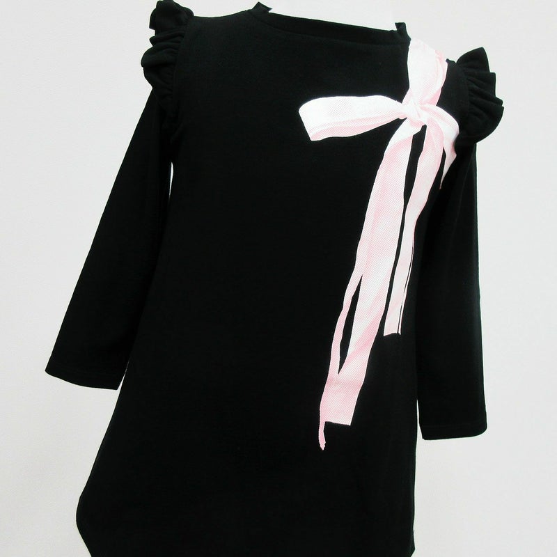 [返品・交換不可商品]長袖フリルワンピース「TOE SHOES」（トウシューズ）