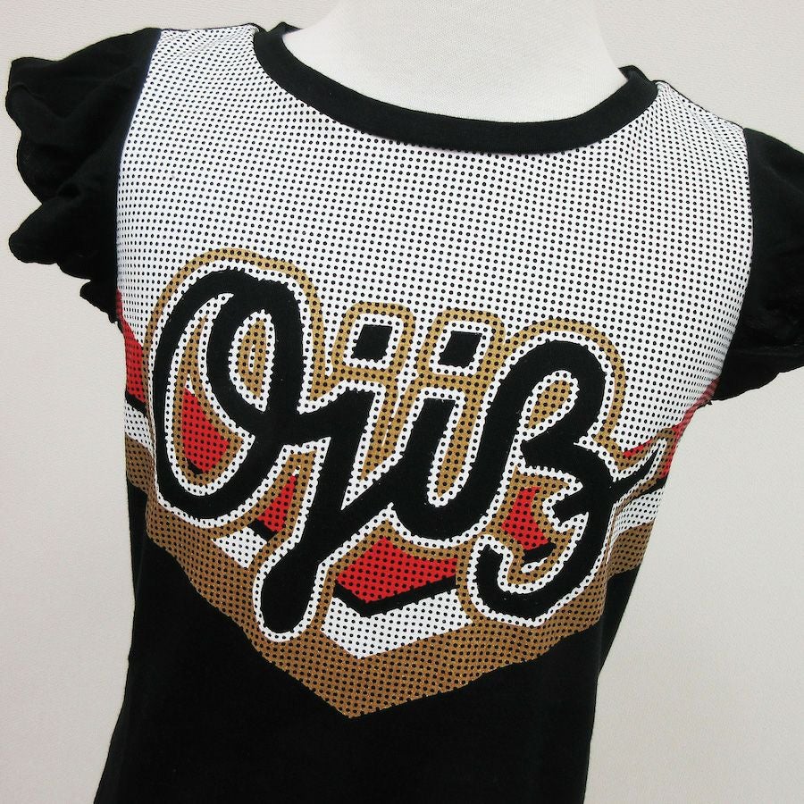 [返品・交換不可商品]半袖フリルカットソー 「CHEERLEADER」（チアリーダー）