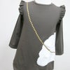 [返品・交換不可商品]長袖フリルワンピース「BAG?」（バッグ？）