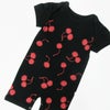 [返品・交換不可商品]ロンパース「CHERRY」（チェリー）カラー/ブラック