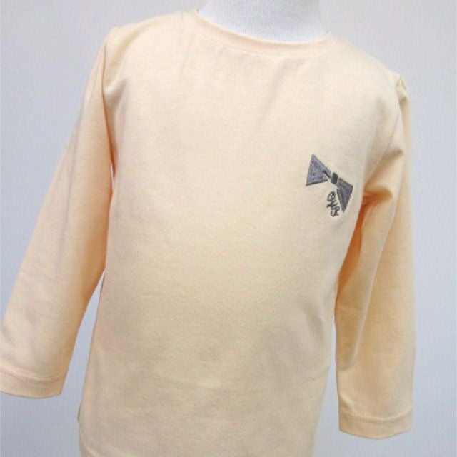 [返品・交換不可商品]長袖刺繍カットソー