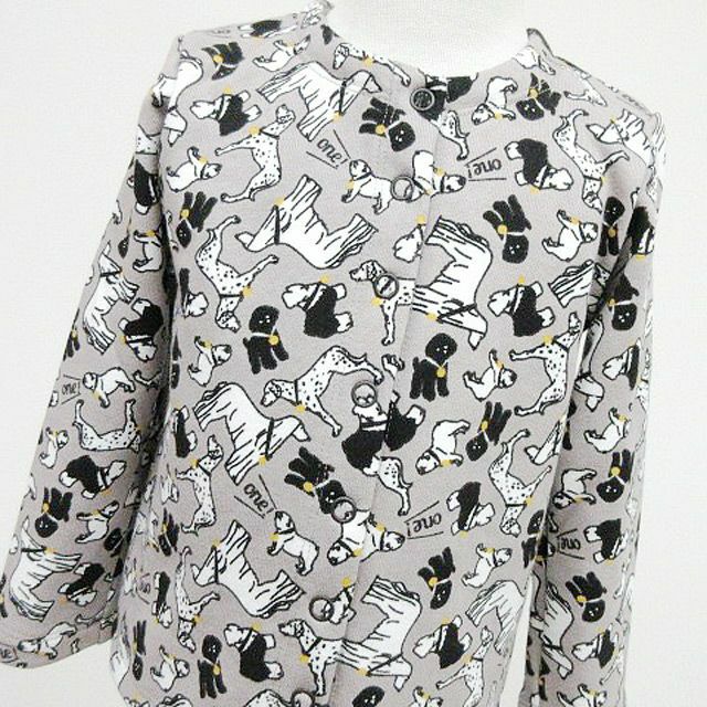[返品・交換不可商品]総柄プリントカーディガン“ナンバーワンワン”