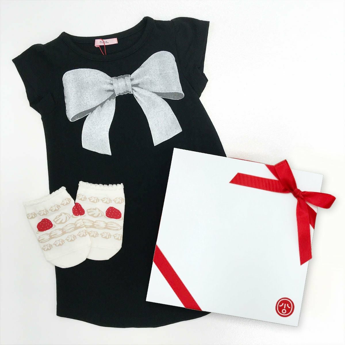 ベビーギフトセット・ワンピースRIBBON（ブラック）