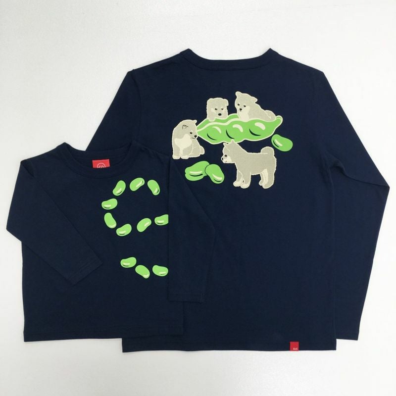 [返品・交換不可商品]長袖Tシャツ「MAMESHIBA」（豆柴）