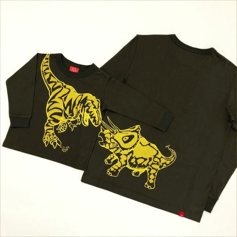 [返品・交換不可商品]長袖Tシャツ（袖口リブ）「JURAMEIRO」（ジュラ迷路）