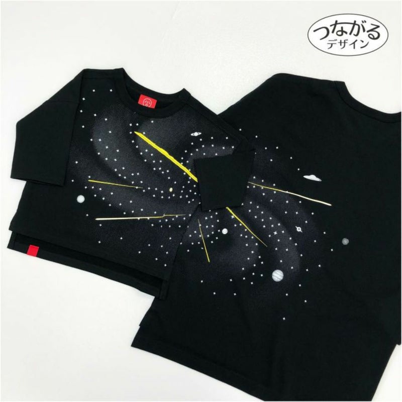 [返品・交換不可商品]七分袖Tシャツ（ミニ裏毛）「SPACE DOCTOR」（スペースドクター）