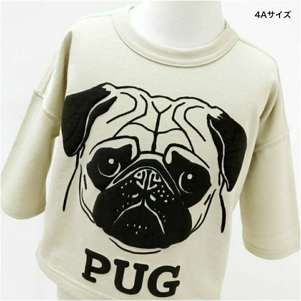 返品・交換不可商品]七分袖Tシャツ（ミニ裏毛）「PUG」（パグ） | T