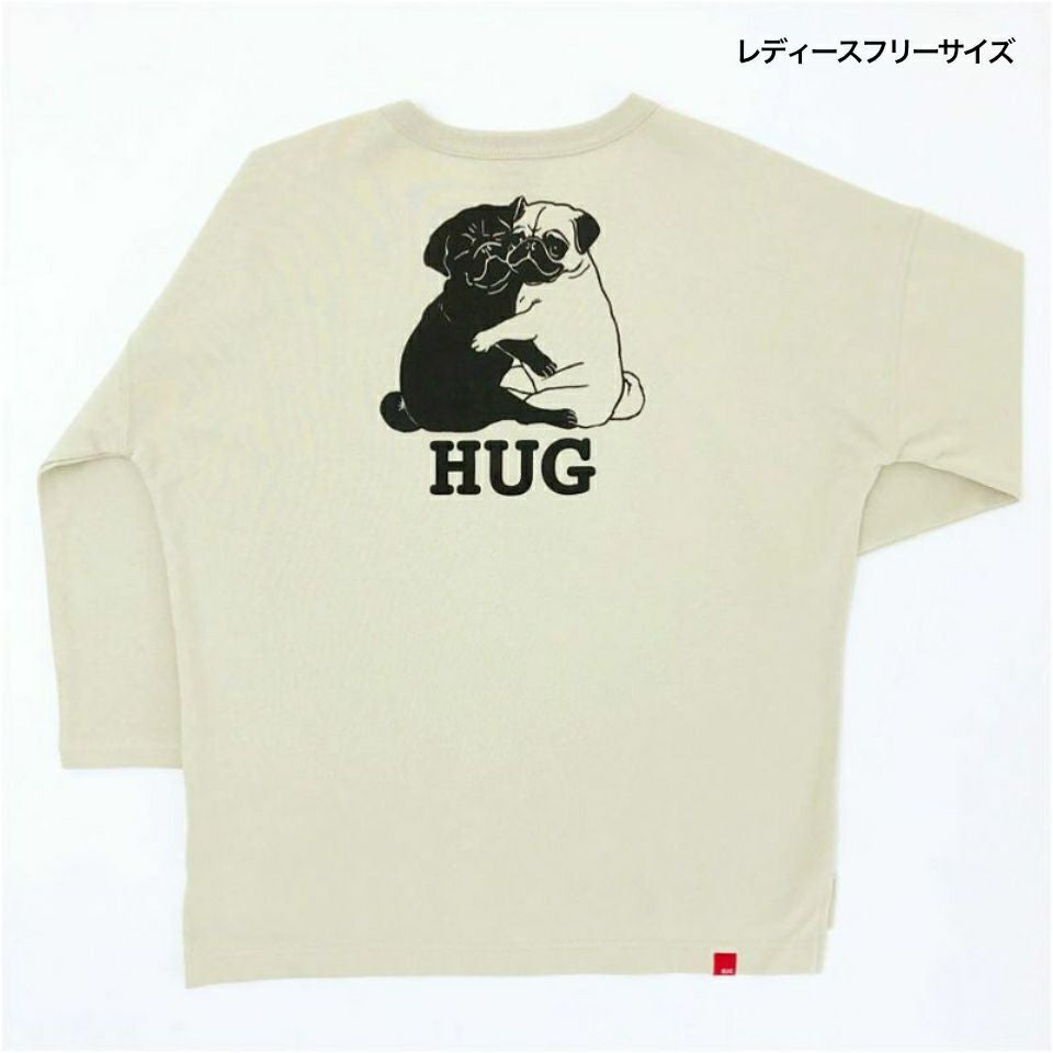 返品・交換不可商品]七分袖Tシャツ（ミニ裏毛）「PUG」（パグ） | T