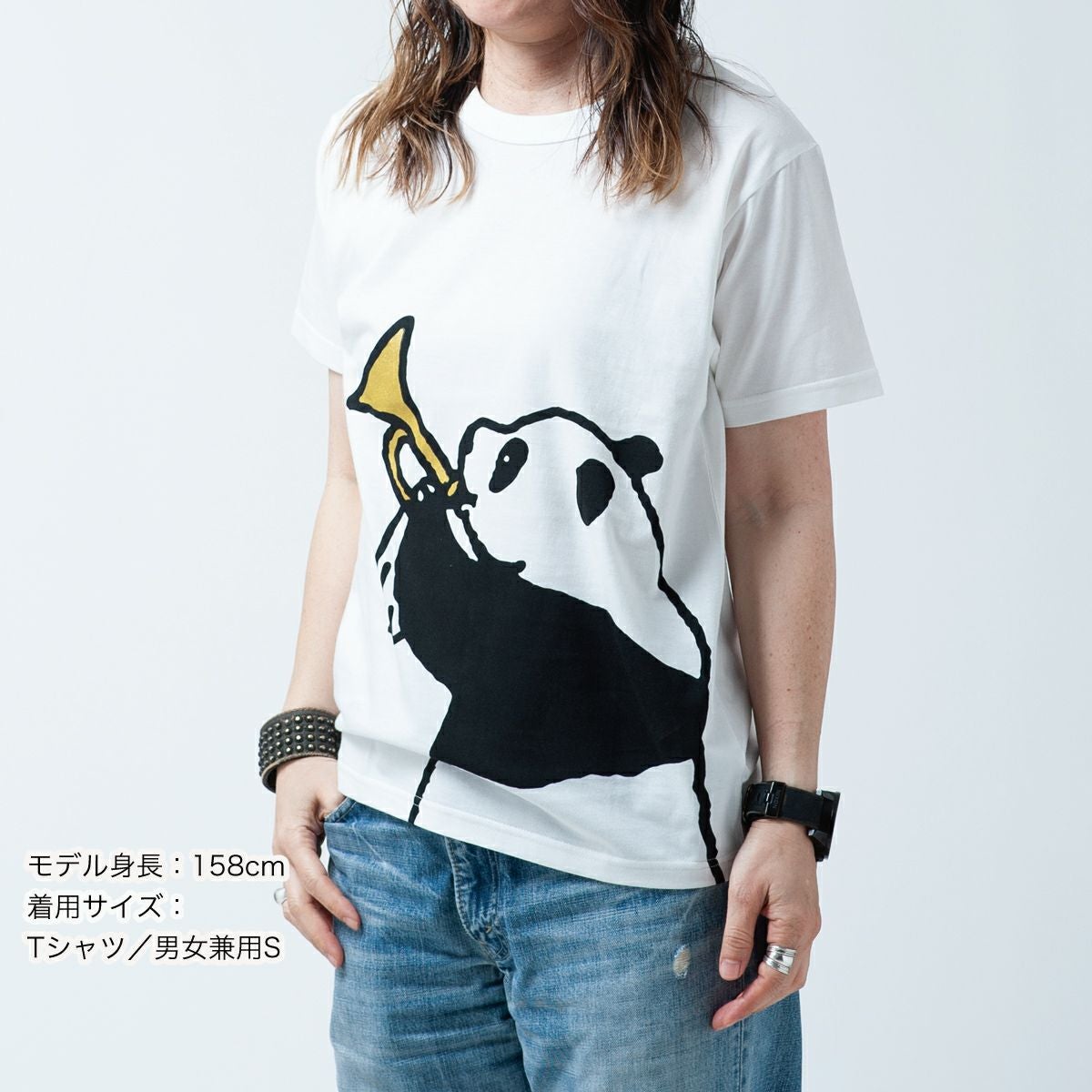 randeboo Tシャツ Tシャツ通販ならREDBROS.｜PANDA ROCK : ホワイト：Tシャツ他、大人に