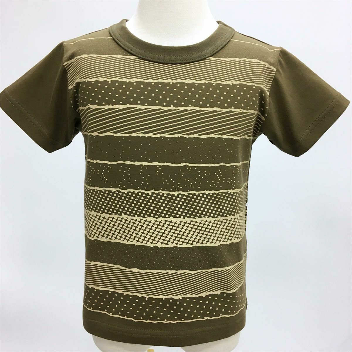 返品・交換不可商品]半袖Tシャツ「CHISOU BORDER」（地層ボーダー