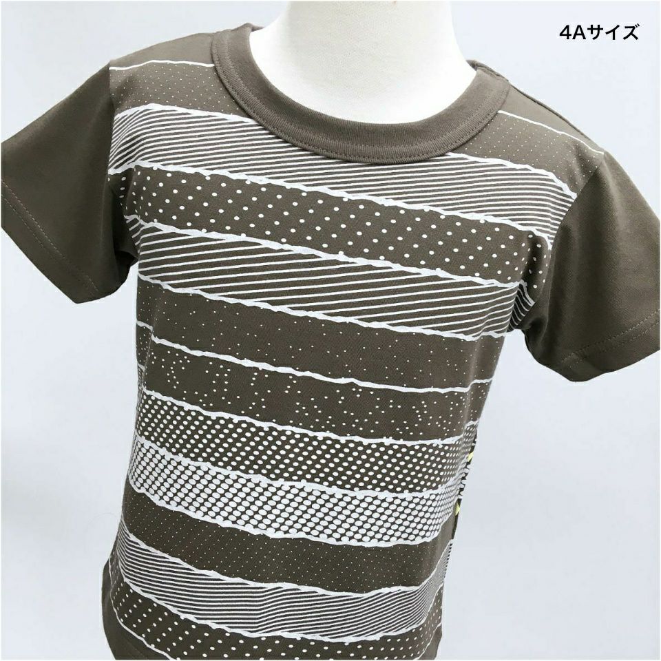 返品・交換不可商品]半袖Tシャツ「CHISOU BORDER」（地層ボーダー