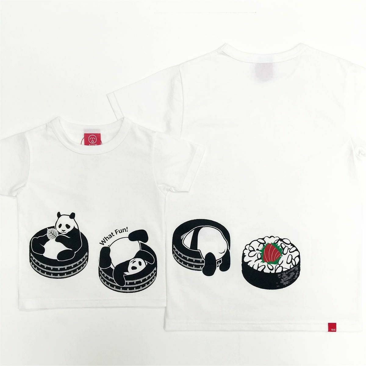 [返品・交換不可商品]半袖Tシャツ「FUTOMAKI PANDA」（ふとまきパンダ）