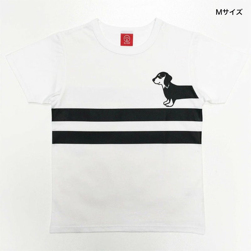 返品・交換不可商品]半袖Tシャツ「BOR-DACHSHUND」（ボーダーックス 
