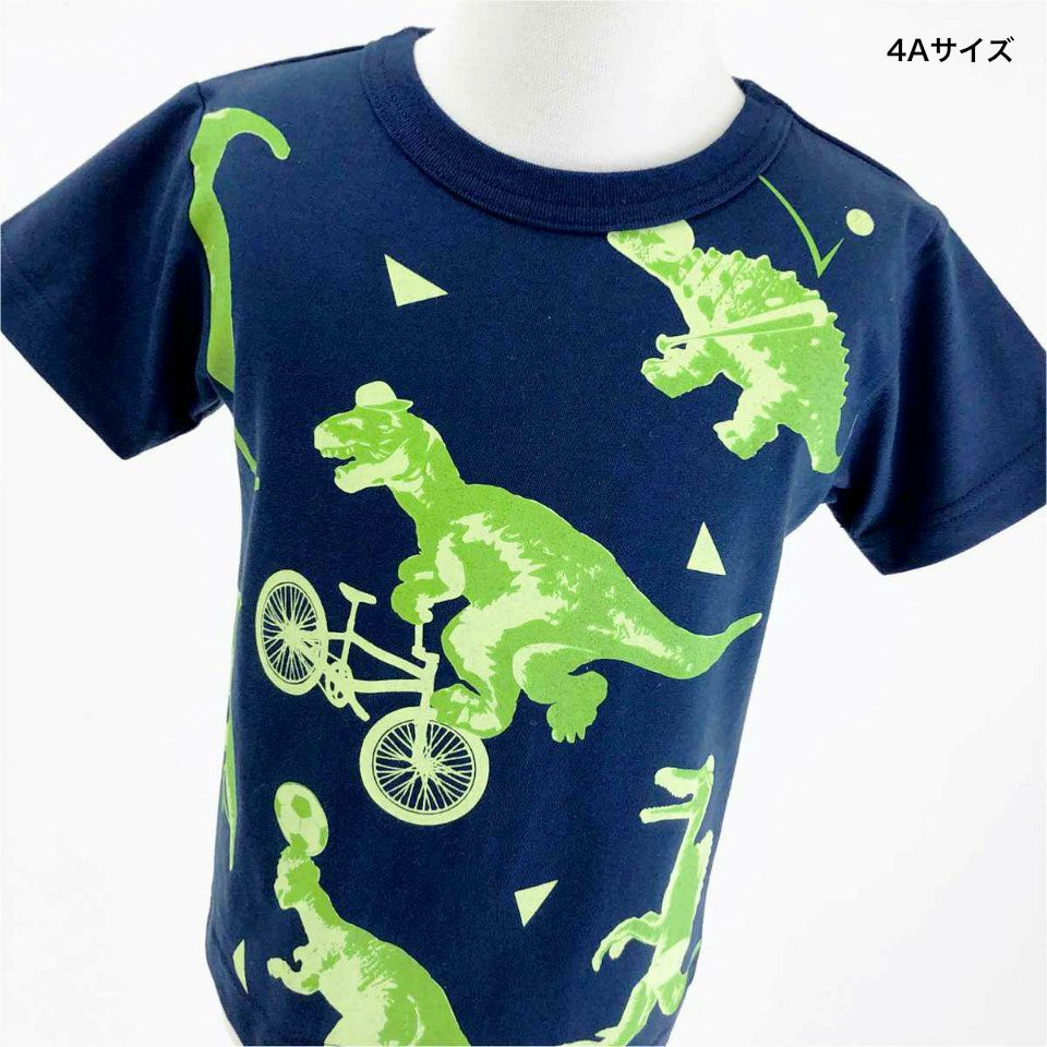 【半額以下/美品】familiar Tシャツ セット 恐竜 乗物 返品・交換不可商品]半袖Tシャツ「JURASSIC SPORTS」（ジュラシック