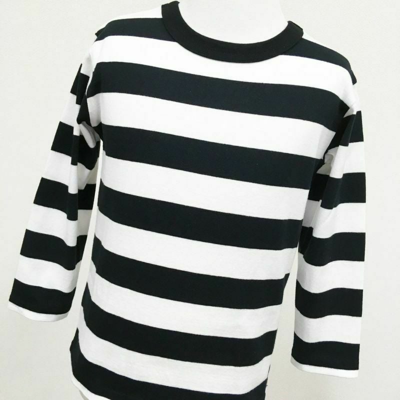 [返品・交換不可商品]ボーダーロングスリーブB ホワイト×ブラック