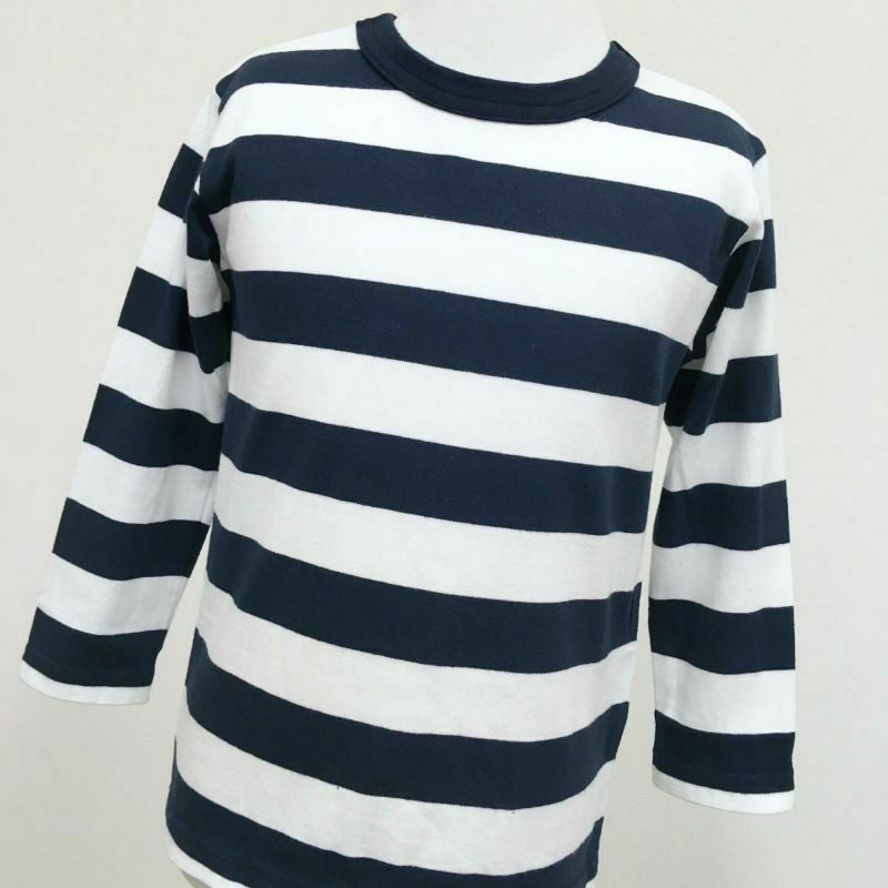 [返品・交換不可商品]ボーダーロングスリーブB ホワイト×ネイビー
