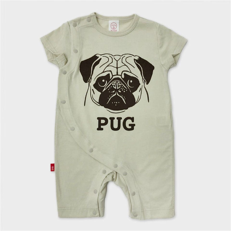 パグ様 前開きロンパース「PUG」（パグ） | TシャツのOJICO
