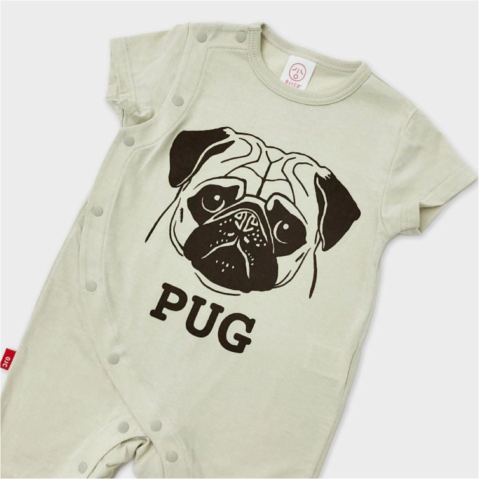 前開きロンパース「PUG」（パグ）