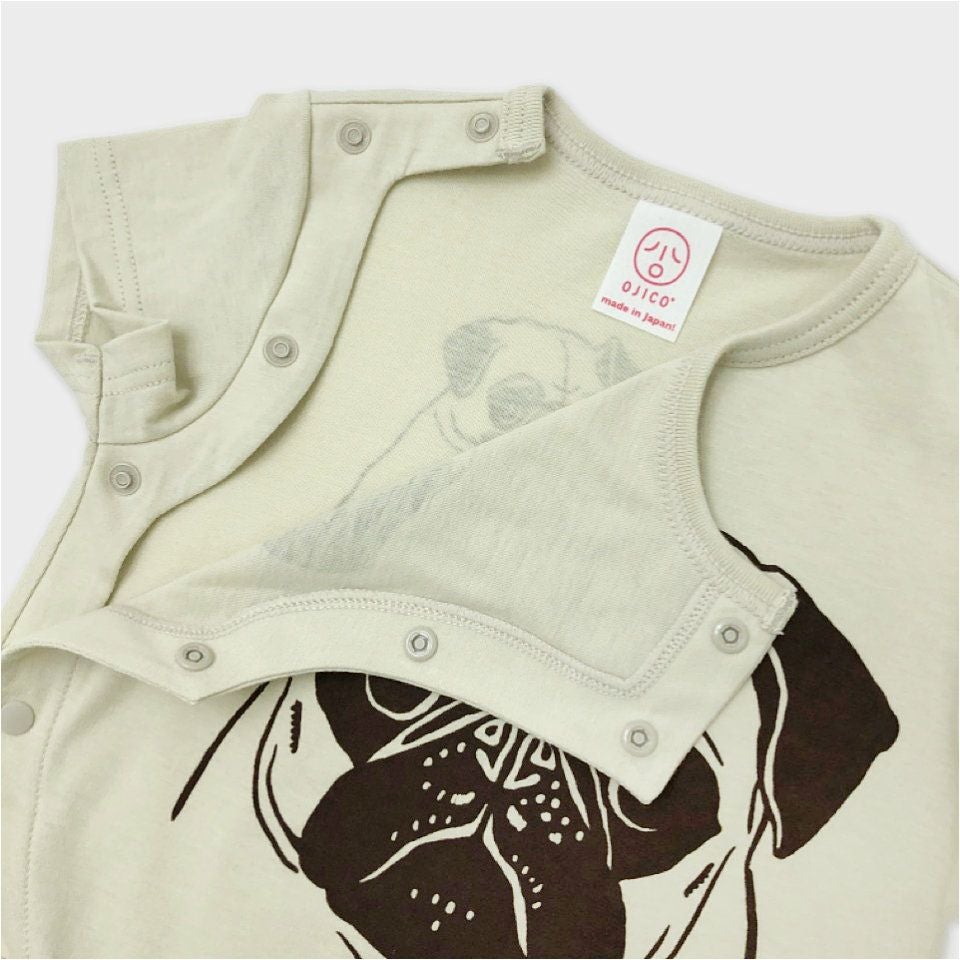 前開きロンパース「PUG」（パグ） | TシャツのOJICO
