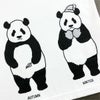 半袖Tシャツ「TANPANDA」（短パンだ）フロント柄アップ