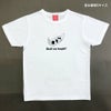 半袖Tシャツ「OMUSUBI PANDA」（おむすびパンダ）カラー白のおとなサイズ正面