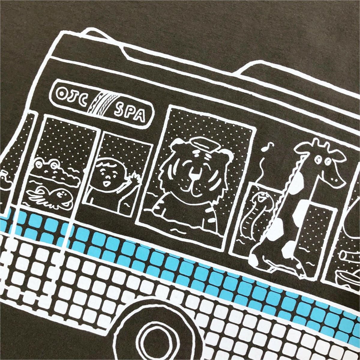 長袖Tシャツレッツバスのフロント柄のアップ