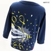 長袖Tシャツ東海道新幹線60周年こどもサイズバック写真ネイビー