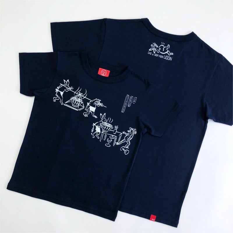 半袖Tシャツ「鳥獣GIGA盛りUDON」（鳥獣ギガ盛りうどん）