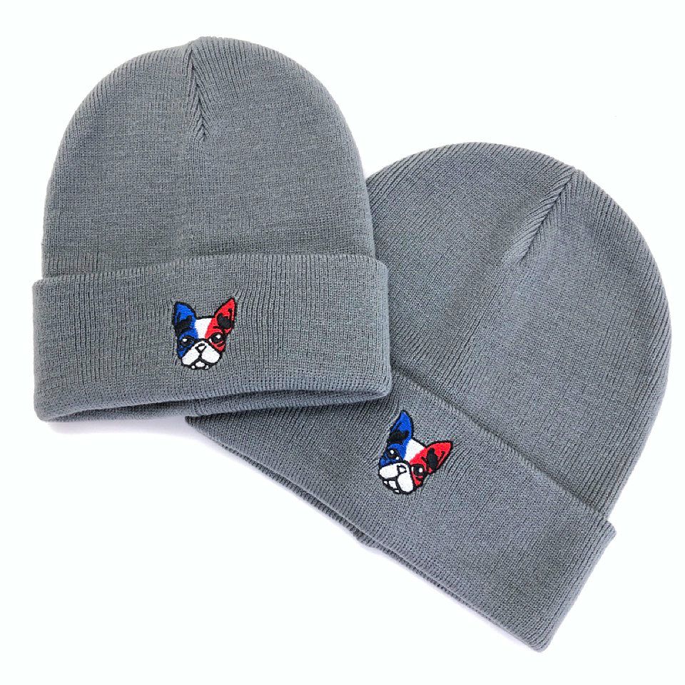 ニットキャップ「フレンチブルドッグ」