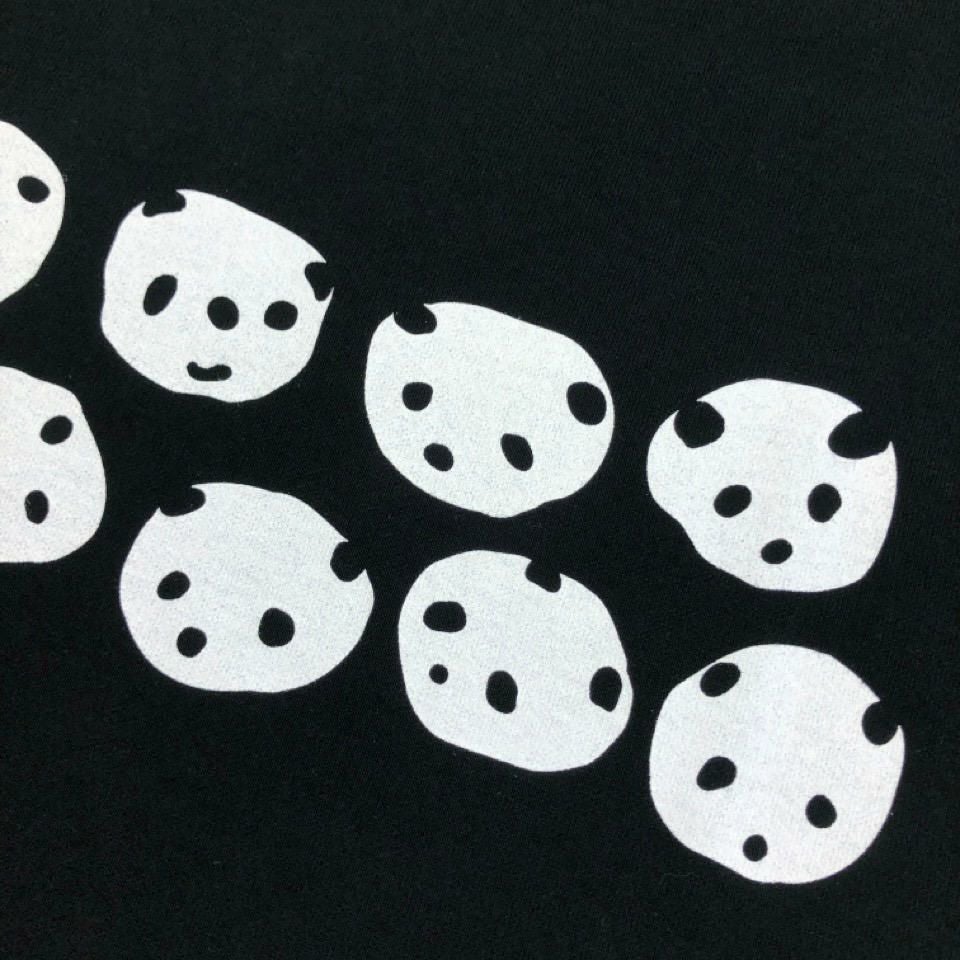 ワイドTシャツ（ミニ裏毛）「PANDAIFUKU」（ぱんだいふく）前柄アップ