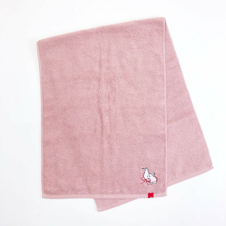 今治タオル／スリムバスタオル「シロウサギ」