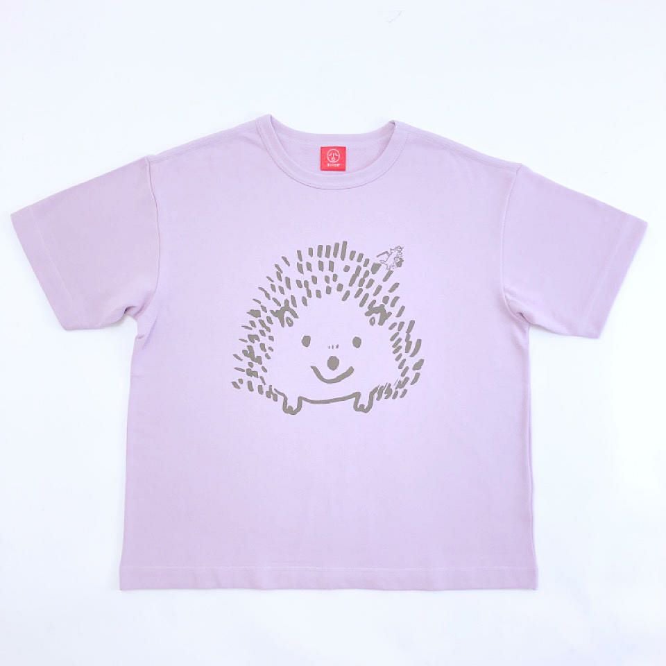 ワイドTシャツ(ミニ裏毛)「HARINEZUMI」(ハリネズミ) | TシャツのOJICO ワイドTシャツ(ミニ裏毛)「HARINEZUMI」(ハリネズミ) | TシャツのOJICO