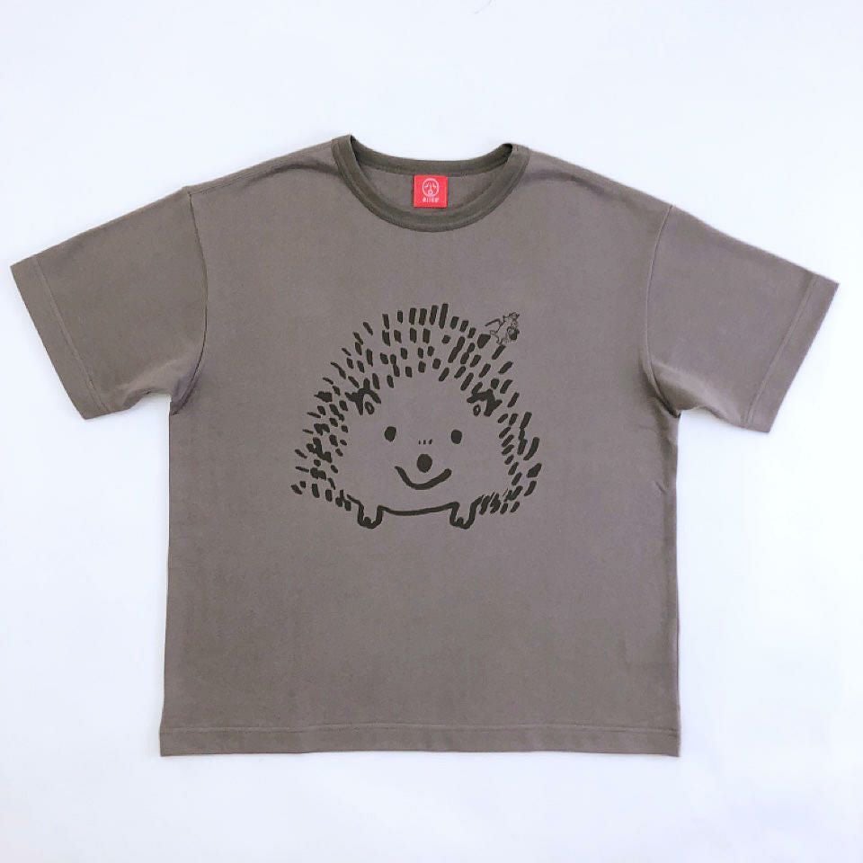 ワイドTシャツ（ミニ裏毛）「HARINEZUMI」（ハリネズミ） | TシャツのOJICO