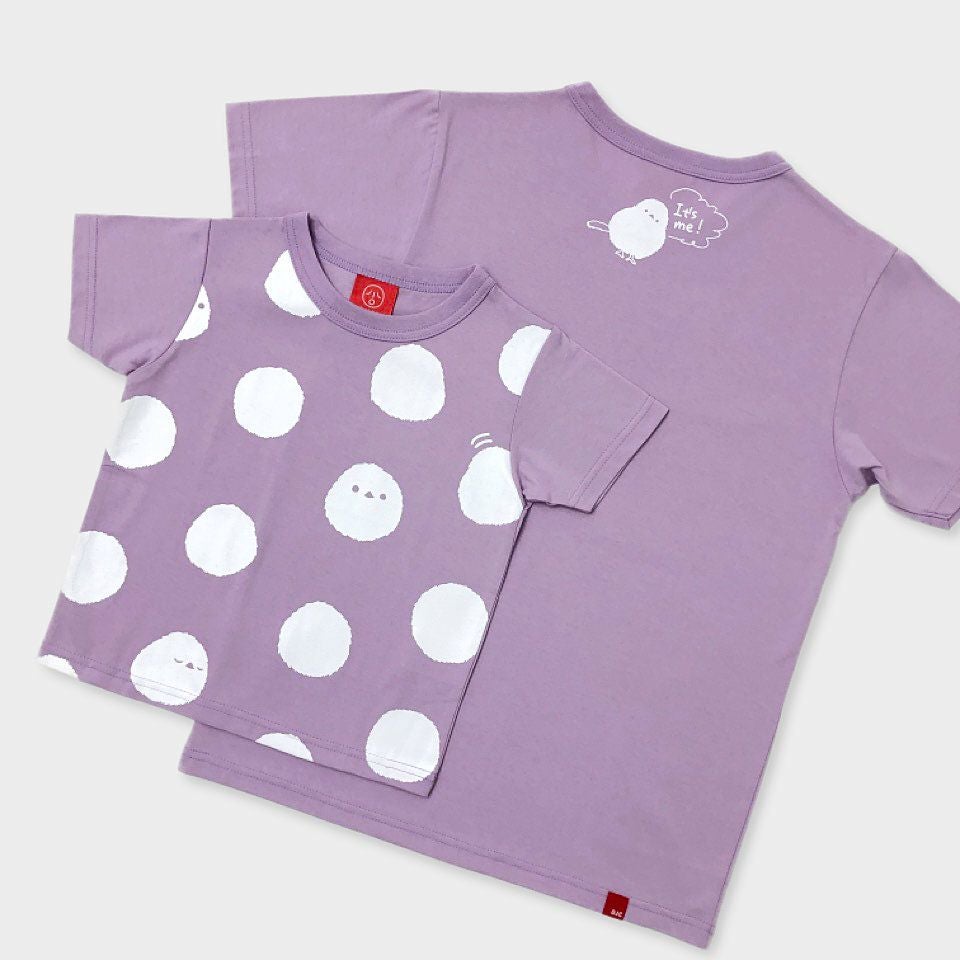 半袖Tシャツ「SHIMAENAGA DOTS」（シマエナガのみずたま）