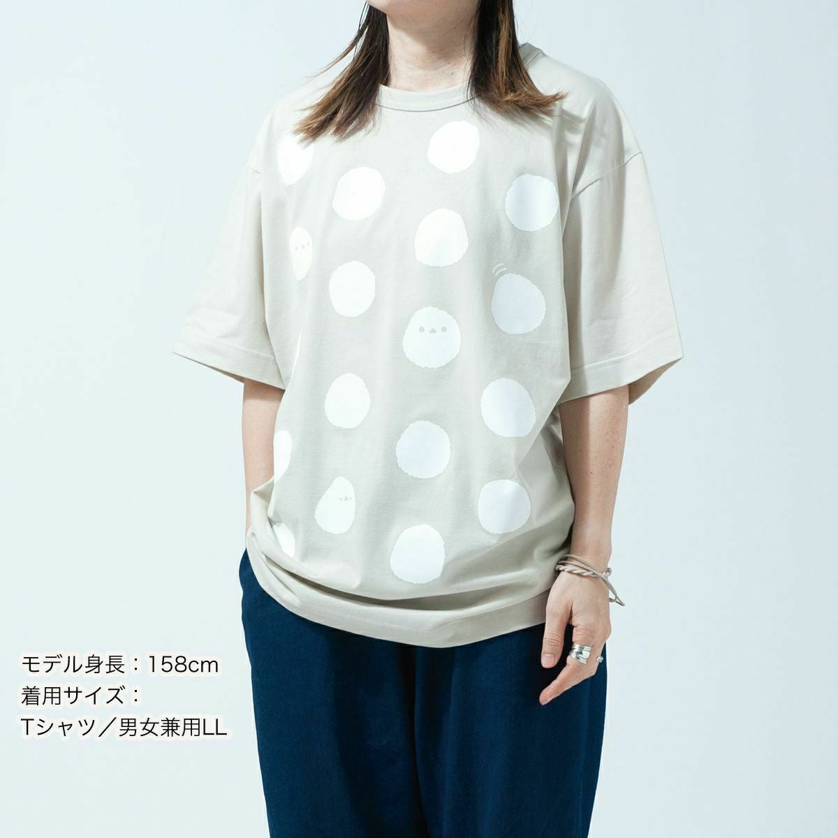 しましまtee2枚♡ 半袖Tシャツ「SHIMAENAGA DOTS」（シマエナガのみずたま） | Tシャツの