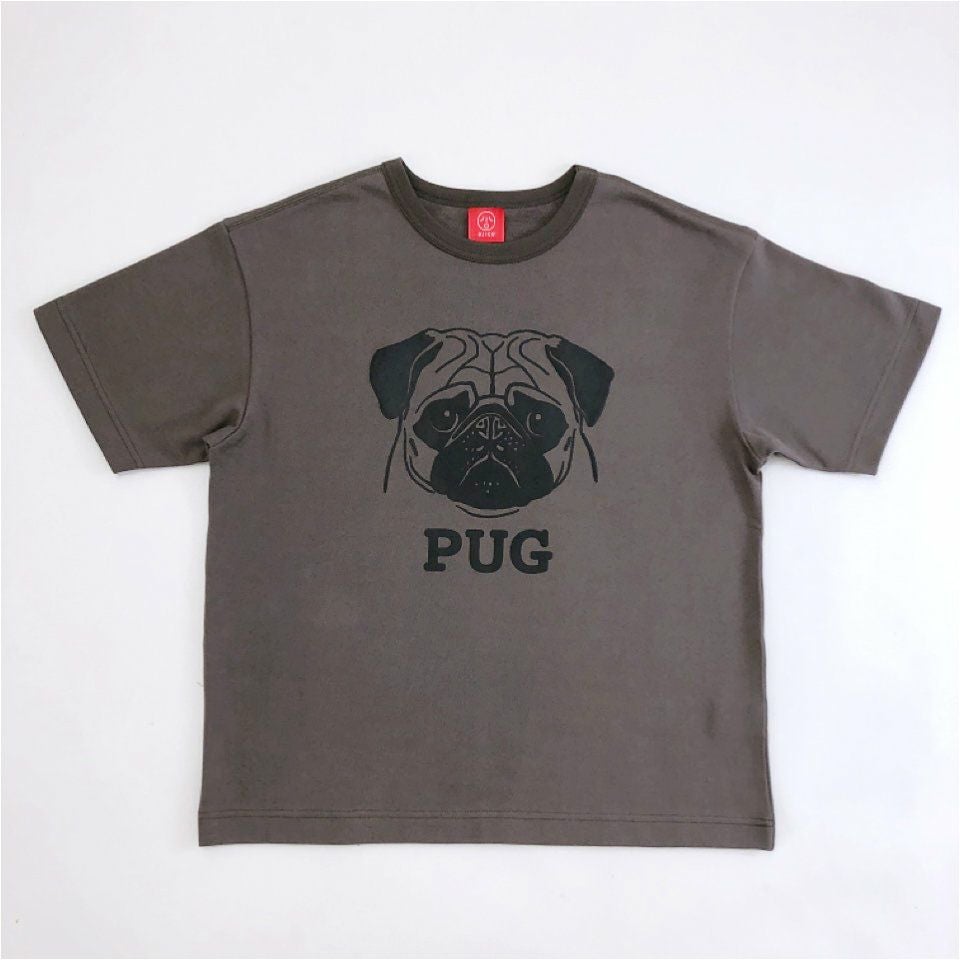 ワイドTシャツ（ミニ裏毛）「PUG」（パグ） | TシャツのOJICO