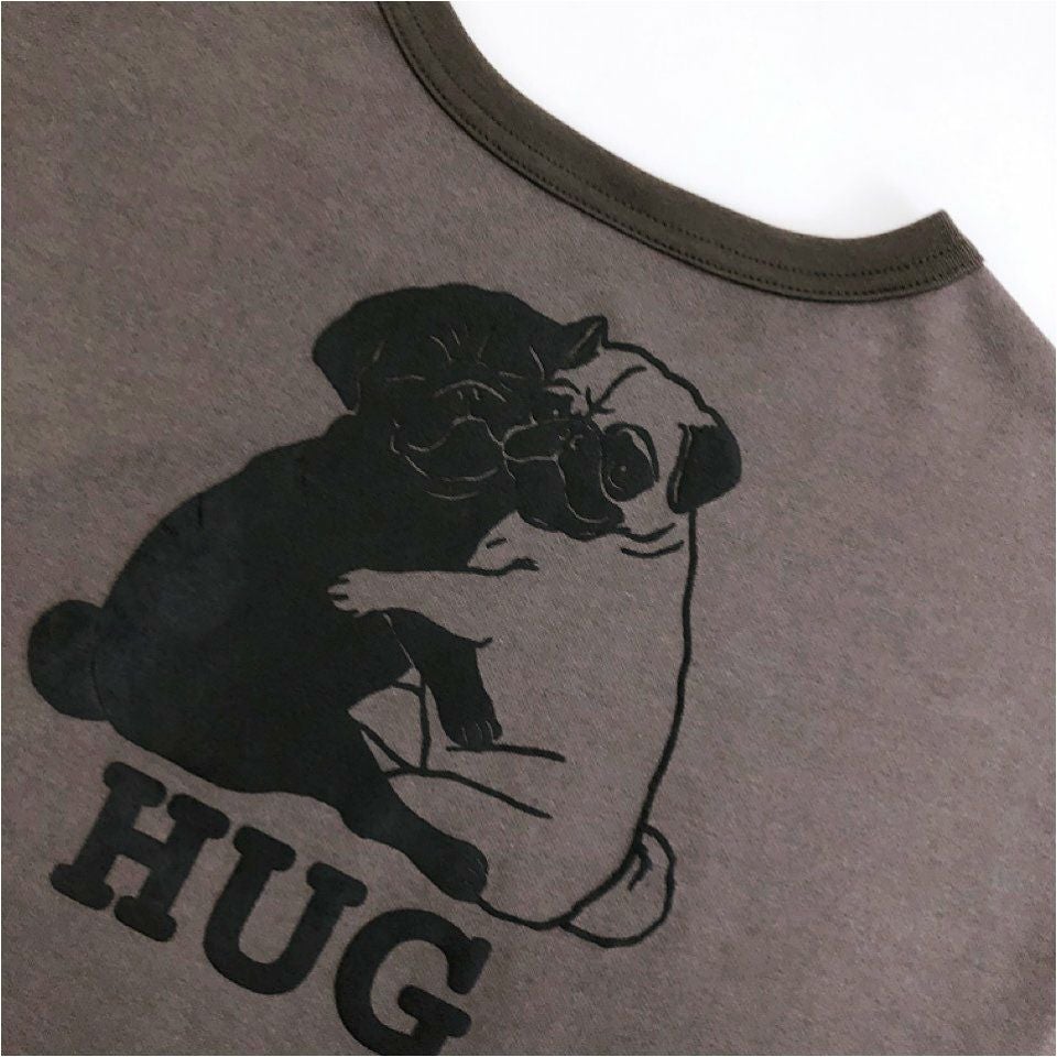 ワイドTシャツ（ミニ裏毛）「PUG」（パグ） | TシャツのOJICO