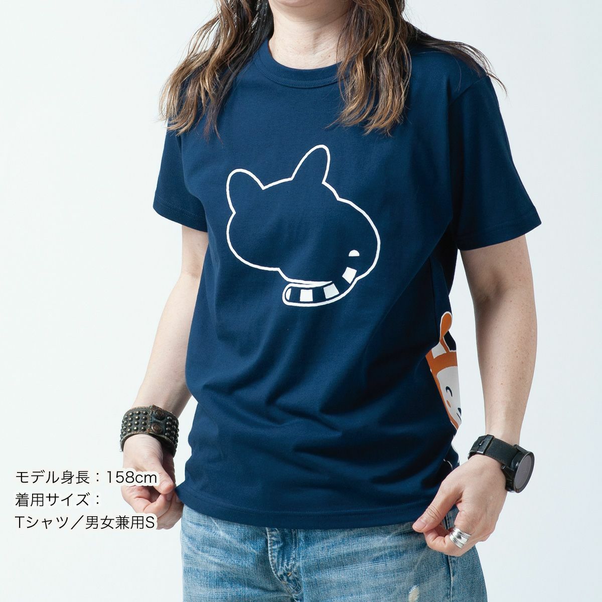 BODE 21ss 猫目ボタン　Tシャツ 半袖Tシャツ そうにゃん×OJICO Tシャツ「ひとやすみ」 | TシャツのOJICO