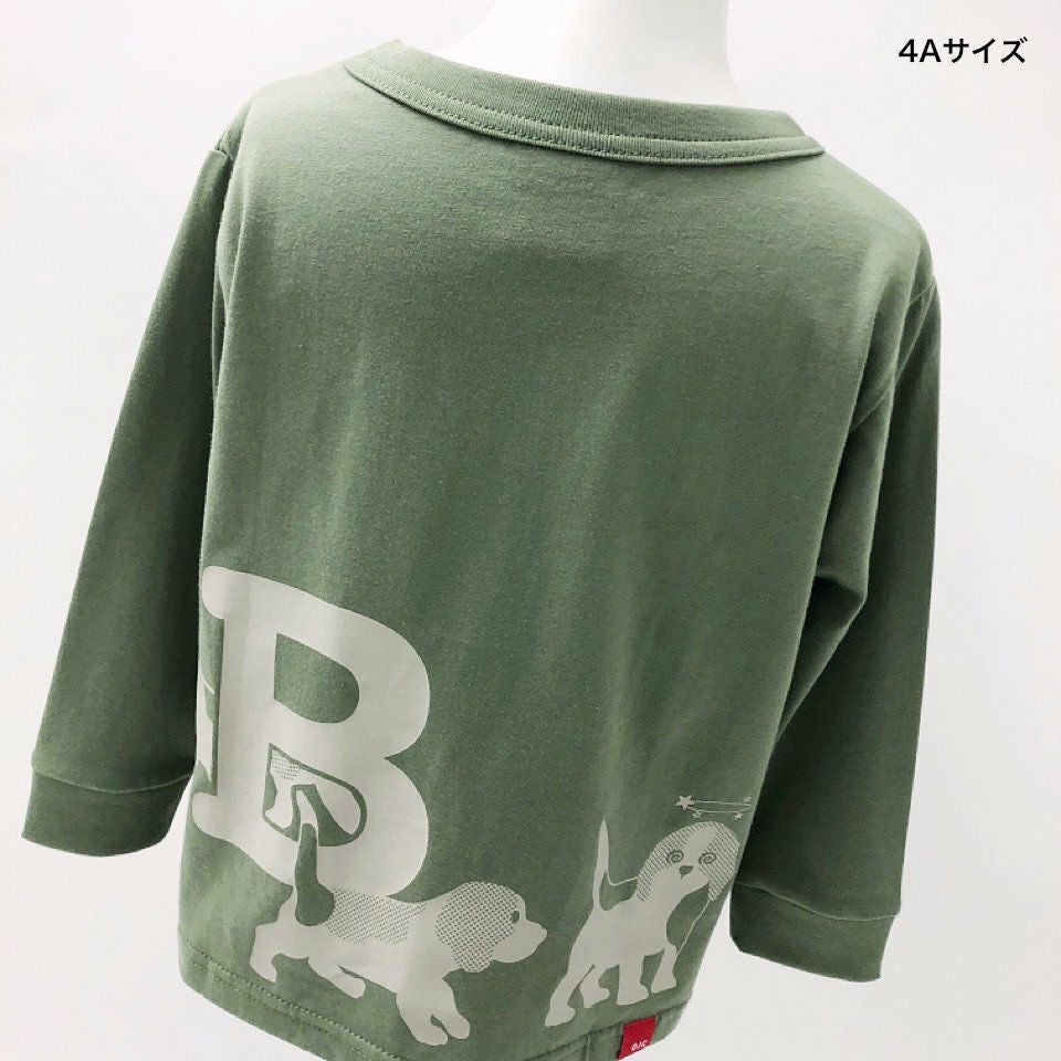 返品・交換不可商品]長袖Tシャツ（袖口リブ）「BEAGLEGLE」（ビー