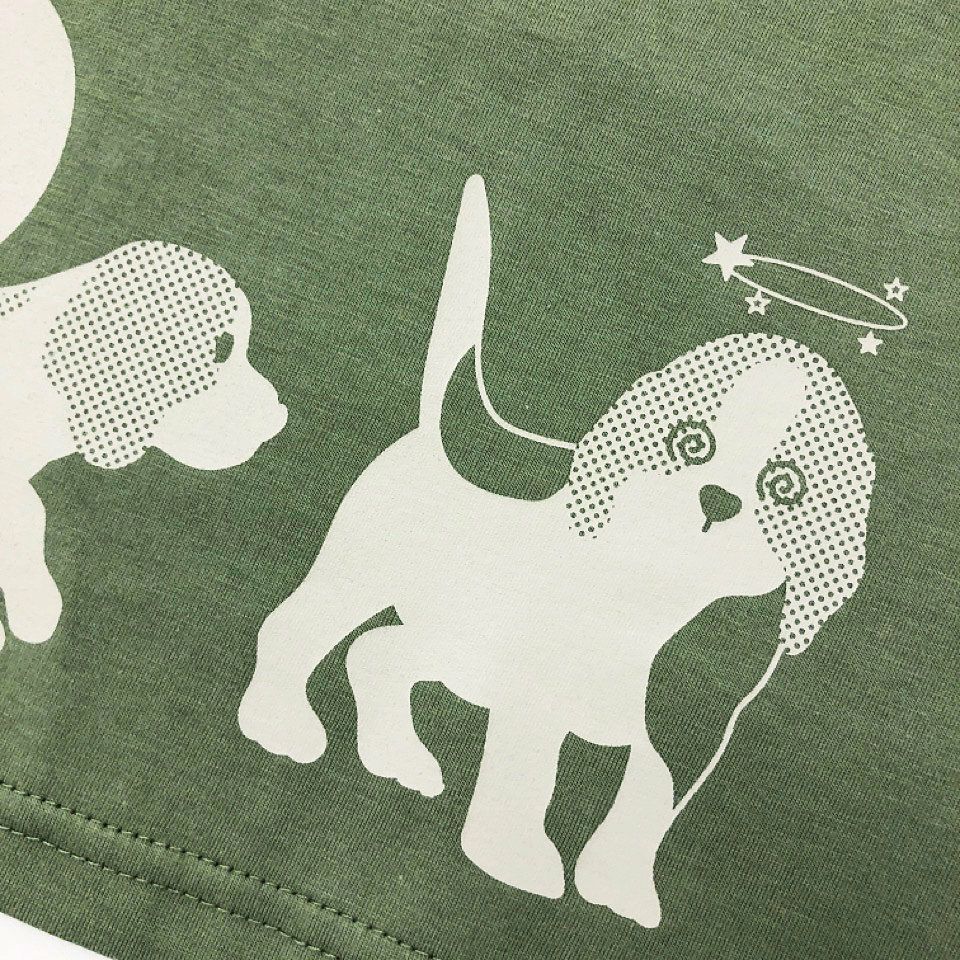 返品・交換不可商品]長袖Tシャツ（袖口リブ）「BEAGLEGLE」（ビー