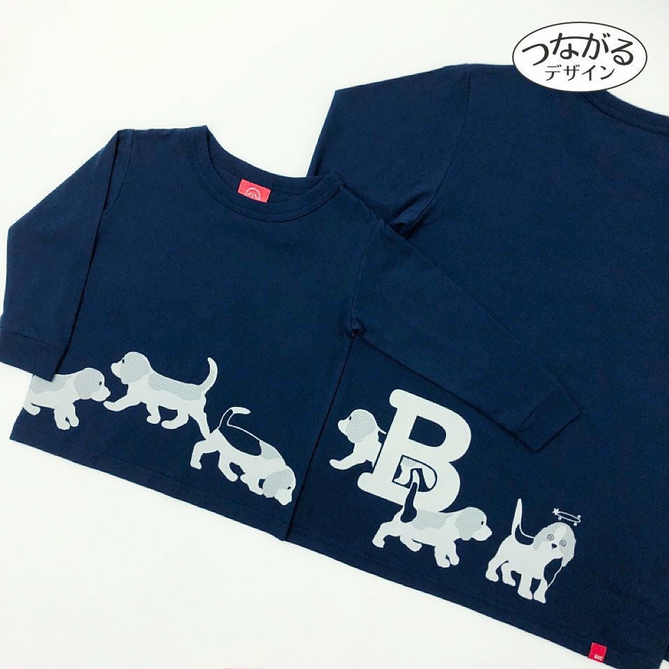 返品・交換不可商品]長袖Tシャツ（袖口リブ）「BEAGLEGLE」（ビー