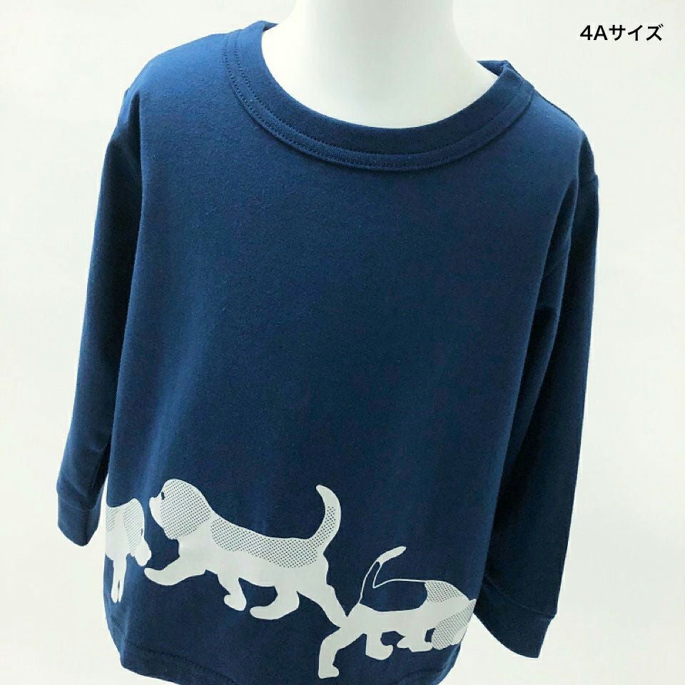 返品・交換不可商品]長袖Tシャツ（袖口リブ）「BEAGLEGLE」（ビー