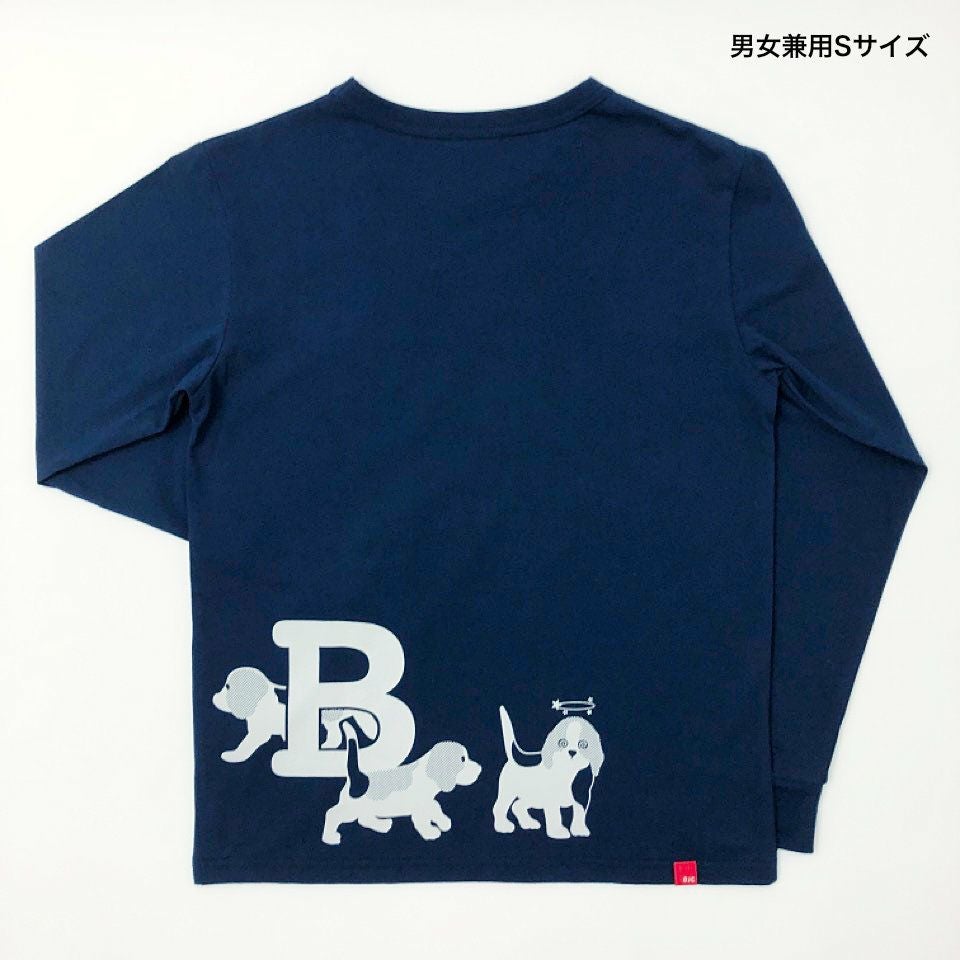 返品・交換不可商品]長袖Tシャツ（袖口リブ）「BEAGLEGLE」（ビー