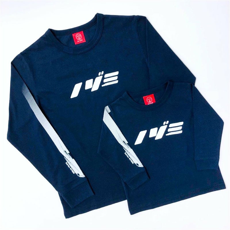 長袖Tシャツ（袖口リブ）カタカナトレイン ノゾミ